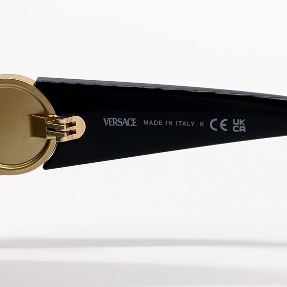 NEW VERSACE SUNGLASSES VE4503U GB1/87 BLACK WOMEN EYEWEAR